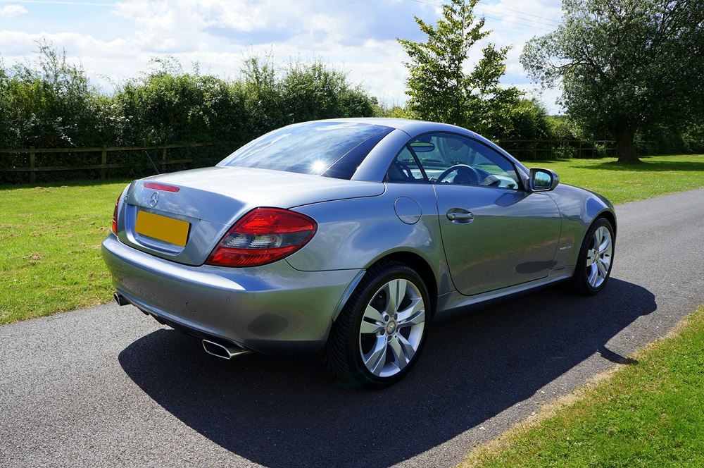 Mercedes SLK 200 Kompressor silver back right side