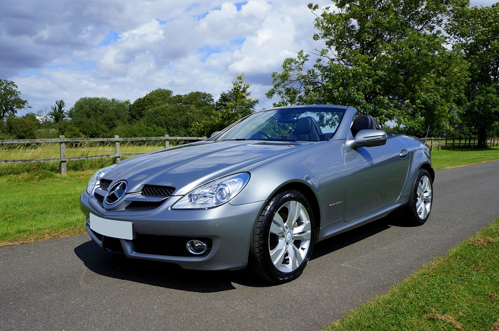 Mercedes SLK 200 Kompressor silver front left side